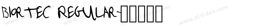 Biortec Regular字体转换